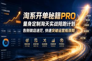 淘系开单秘籍PRO，量身定制淘天实战陪跑计划，告别做店迷茫、快速突破运营瓶颈期（2026年6月11）-最全资源库