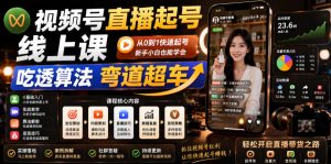 视频号直播起号线上课，吃透算法弯道超车（2026年6月）-最全资源库