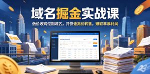 域名交易掘金实战课，低价收购过期域名，并快速高价转售，賺取丰厚利润【原创双语字幕】-最全资源库