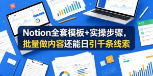 Notion全套模板+实操步骤,批量做内容还能日引千条线索【原创双语字幕】-最全资源库