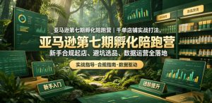 亚马逊第七期孵化陪跑营|千单店铺实战打法,新手合规起店、避坑选品、数据运营全落地-最全资源库
