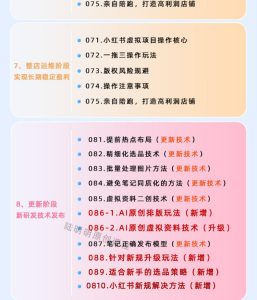 小红书虚拟项目特训班9.0,AI原创PPT技术全跑通,单品单店月纯利润几个W-最全资源库